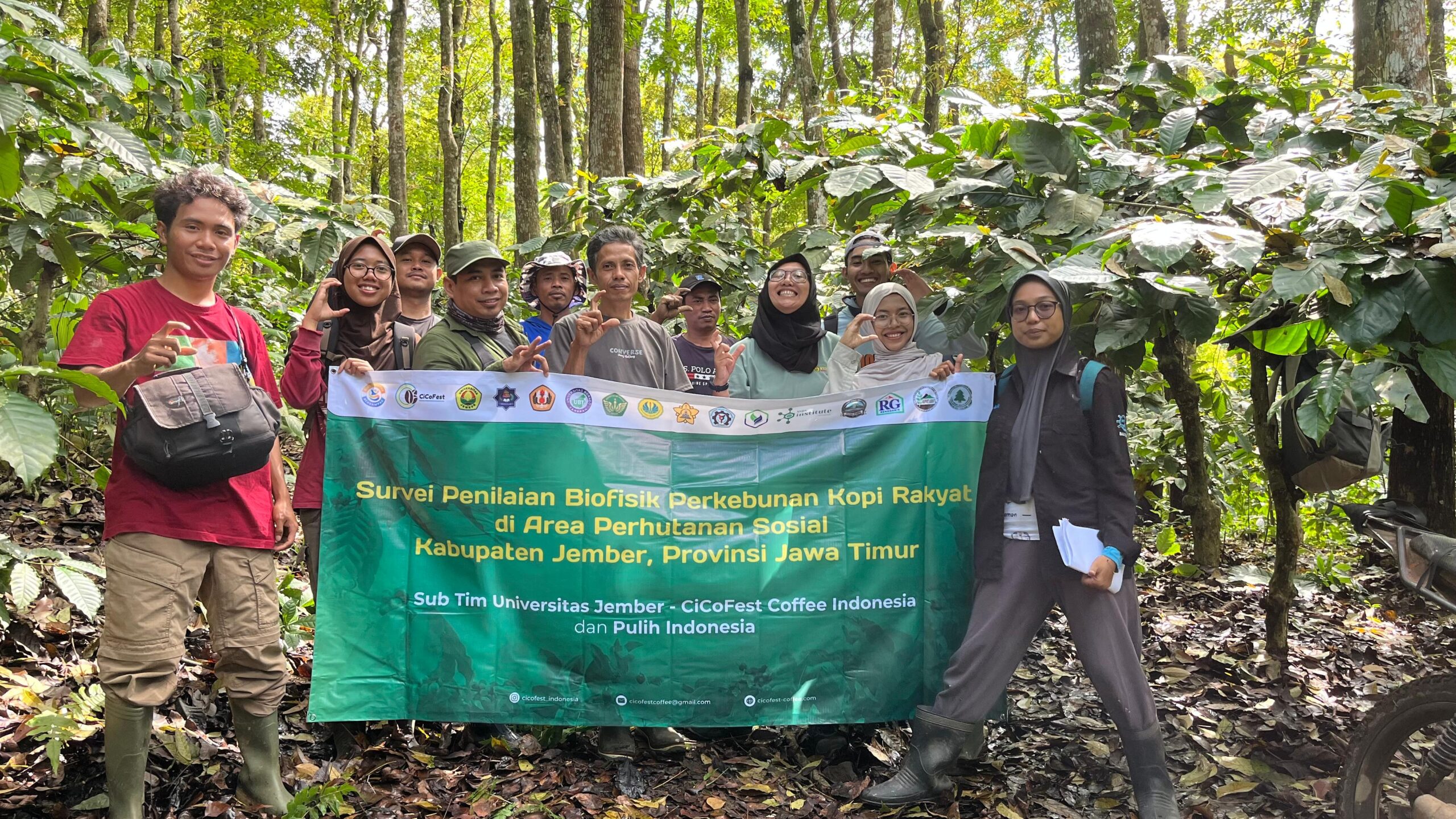 Mitra Calgris Melakukan Identifikasi Stok Karbon di Areal Perhutanan Sosial Rengganis, Kabupaten Jember